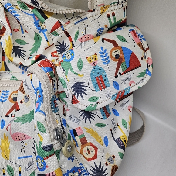 Kipling Diaper Bag Backpack with monkeys, jungle theme Bundle of Love rare - Picture 12 of 16